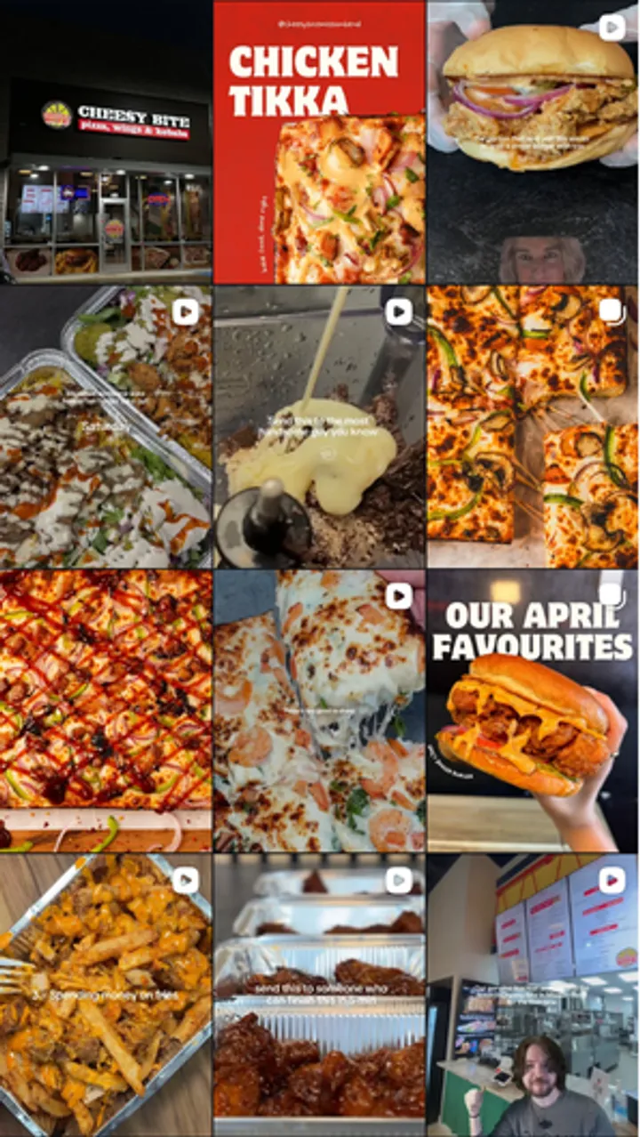 Cheesy Bite — Instagram feed